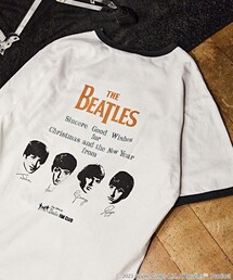 【限定展開】THE BEATLES/ザ ビートルズ 別注 バックプリント リンガーTシャツ