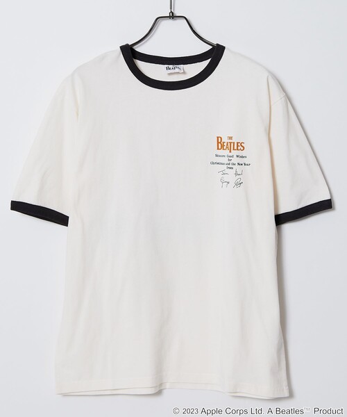 FREAK'S STORE（フリークスストア）の「【限定展開】THE BEATLES/ザ ビートルズ 別注 バックプリント リンガーTシャツ（Tシャツ/カットソー・メンズ・ホワイト/ブラック/ホワイト×レッド/ホワイト×ブラック・LARGE/MEDIUM/X-LARGE）」の7枚目の写真