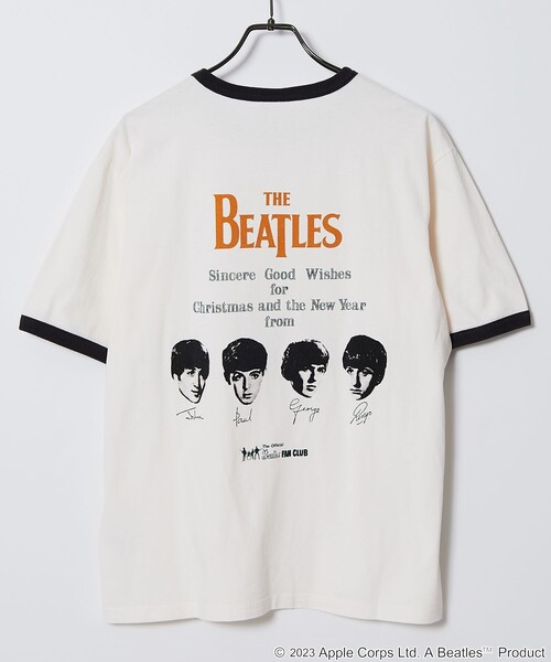 FREAK'S STORE（フリークスストア）の「【限定展開】THE BEATLES/ザ ビートルズ 別注 バックプリント リンガーTシャツ（Tシャツ/カットソー・メンズ・ホワイト/ブラック/ホワイト×レッド/ホワイト×ブラック・LARGE/MEDIUM/X-LARGE）」の8枚目の写真
