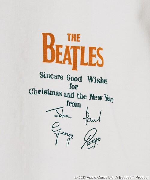 FREAK'S STORE（フリークスストア）の「【限定展開】THE BEATLES/ザ ビートルズ 別注 バックプリント リンガーTシャツ（Tシャツ/カットソー・メンズ・ホワイト/ブラック/ホワイト×レッド/ホワイト×ブラック・LARGE/MEDIUM/X-LARGE）」の10枚目の写真