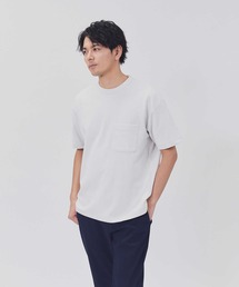 PLUS ONE(プラスワン)「SALASALA」ダブルフェイス半袖Tシャツ
