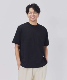 PLUS ONE(プラスワン)「SALASALA」ダブルフェイス半袖Tシャツ