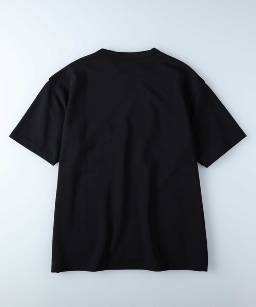 PLUS ONE（プラスワン）の「PLUS ONE(プラスワン)「SALASALA」ダブルフェイス半袖Tシャツ（Tシャツ/カットソー・メンズ・ライラック/ケリーグリーン/ブルー/ホワイト/ライトグレー/ブラック・M/XL/S/L）」の8枚目の写真
