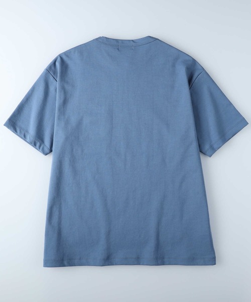PLUS ONE（プラスワン）の「PLUS ONE(プラスワン)「SALASALA」ダブルフェイス半袖Tシャツ（Tシャツ/カットソー・メンズ・ライラック/ケリーグリーン/ブルー/ホワイト/ライトグレー/ブラック・M/XL/S/L）」の11枚目の写真