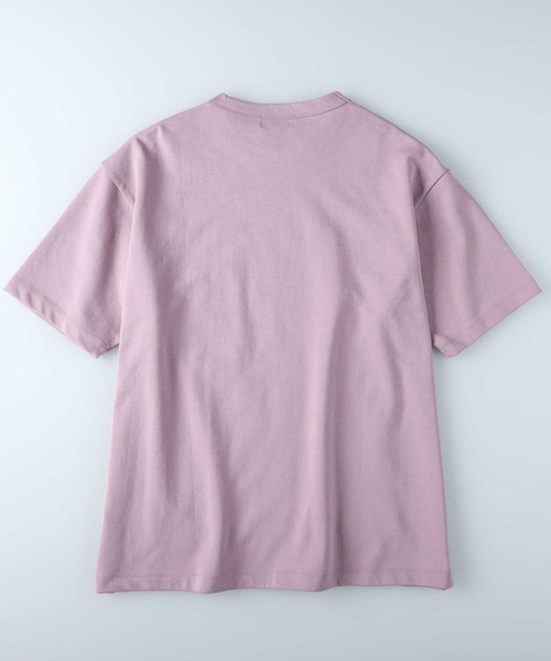 PLUS ONE（プラスワン）の「PLUS ONE(プラスワン)「SALASALA」ダブルフェイス半袖Tシャツ（Tシャツ/カットソー・メンズ・ライラック/ケリーグリーン/ブルー/ホワイト/ライトグレー/ブラック・M/XL/S/L）」の12枚目の写真