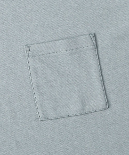 PLUS ONE（プラスワン）の「PLUS ONE(プラスワン)「SALASALA」ダブルフェイス半袖Tシャツ（Tシャツ/カットソー・メンズ・ライラック/ケリーグリーン/ブルー/ホワイト/ライトグレー/ブラック・M/XL/S/L）」の14枚目の写真