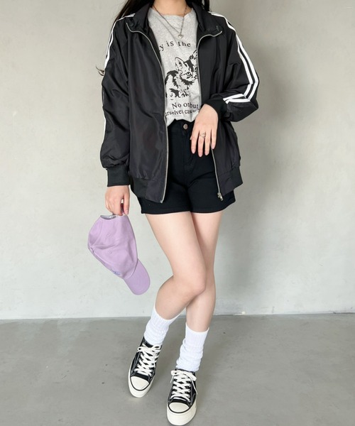 Loueme(ルエム)の「キャット&ロゴビッグシルエットTシャツ(Tシャツ/カットソー・レディース・ホワイト/グレー・FREE)」の10枚目の写真