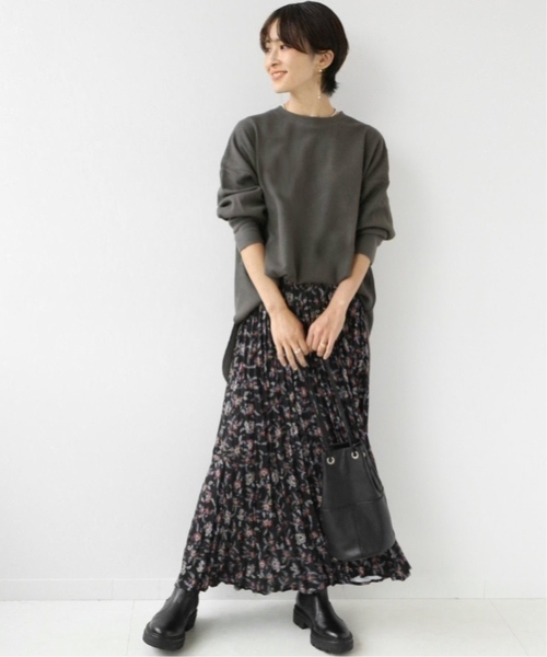 JOURNAL STANDARD relume(ジャーナルスタンダード レリューム)の「《追加2》TCワッフルオーバーサイズロングスリーブTシャツ(Tシャツ/カットソー・レディース・チャコールグレー/ホワイト系その他/オートミール/ベージュ/ピンク系その他・FREE)」の6枚目の写真