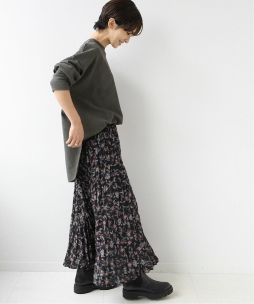 JOURNAL STANDARD relume(ジャーナルスタンダード レリューム)の「《追加2》TCワッフルオーバーサイズロングスリーブTシャツ(Tシャツ/カットソー・レディース・チャコールグレー/ホワイト系その他/オートミール/ベージュ/ピンク系その他・FREE)」の7枚目の写真