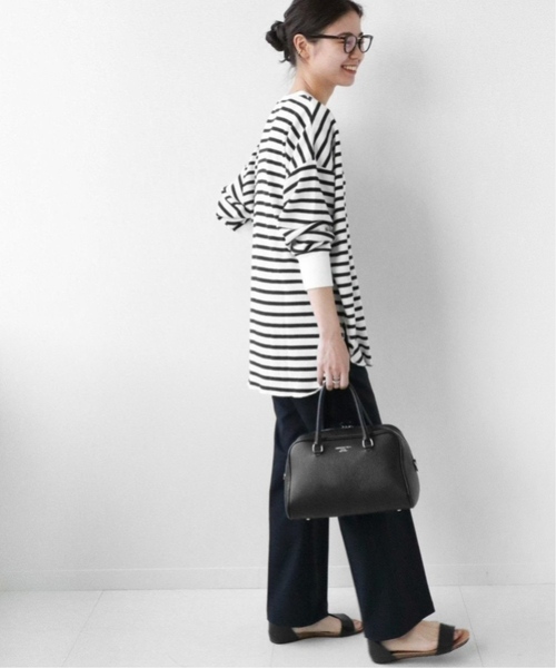 JOURNAL STANDARD relume(ジャーナルスタンダード レリューム)の「《追加2》TCワッフルオーバーサイズロングスリーブTシャツ(Tシャツ/カットソー・レディース・チャコールグレー/ホワイト系その他/オートミール/ベージュ/ピンク系その他・FREE)」の12枚目の写真