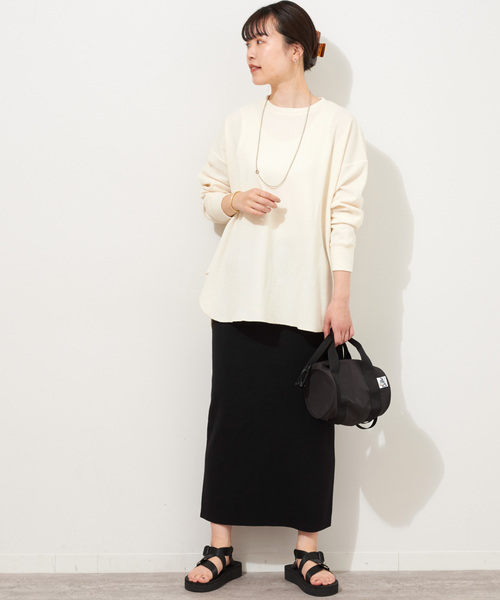 JOURNAL STANDARD relume(ジャーナルスタンダード レリューム)の「《追加2》TCワッフルオーバーサイズロングスリーブTシャツ(Tシャツ/カットソー・レディース・チャコールグレー/ホワイト系その他/オートミール/ベージュ/ピンク系その他・FREE)」の17枚目の写真