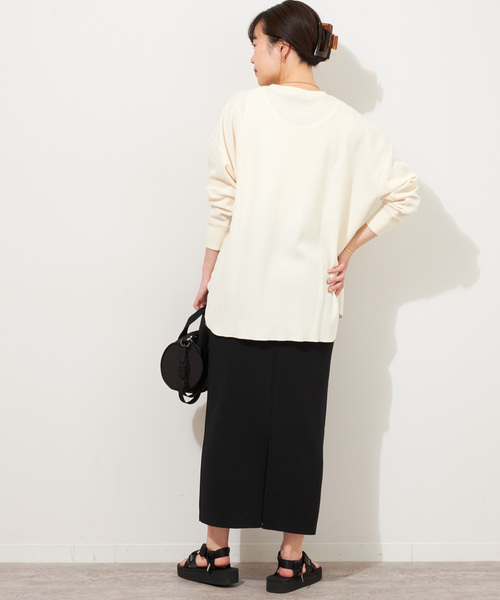 JOURNAL STANDARD relume(ジャーナルスタンダード レリューム)の「《追加2》TCワッフルオーバーサイズロングスリーブTシャツ(Tシャツ/カットソー・レディース・チャコールグレー/ホワイト系その他/オートミール/ベージュ/ピンク系その他・FREE)」の19枚目の写真