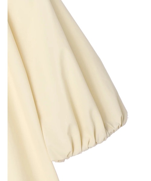 earth music&ecology（アースミュージックアンドエコロジー）の「パフスリーブチュニックブラウス（チュニック・レディース・ライトイエロー/オフホワイト/サックスブルー・FREE）」の7枚目の写真