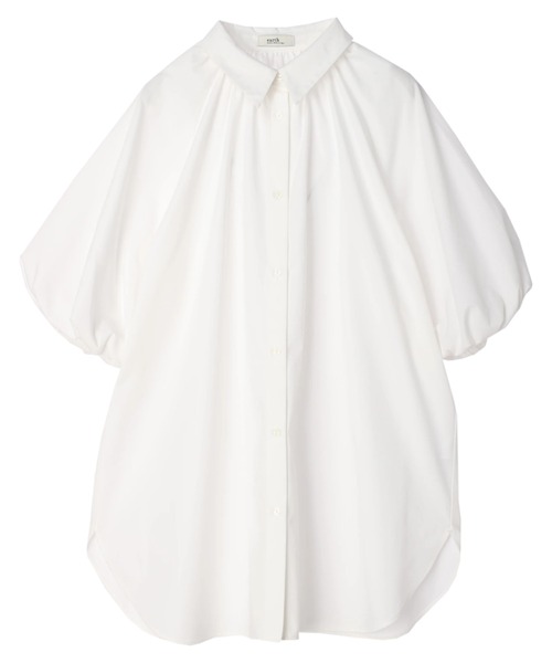 earth music&ecology（アースミュージックアンドエコロジー）の「パフスリーブチュニックブラウス（チュニック・レディース・ライトイエロー/オフホワイト/サックスブルー・FREE）」の17枚目の写真