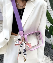 Amulet | スカーフ付きクリアバッグ(ショルダーバッグ)