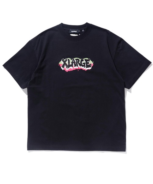 XLARGE(エクストララージ)の「GRAFFITI LOGO S/S TEE(Tシャツ/カットソー・メンズ・ホワイト/ブラック/ライトブルー・S/M/L/XL)」の2枚目の写真