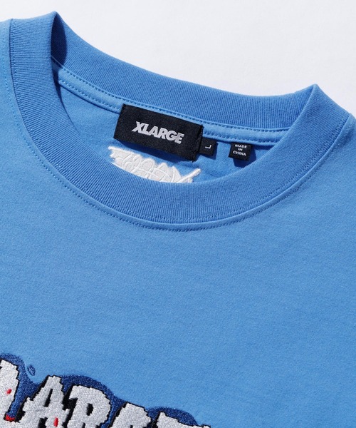 XLARGE(エクストララージ)の「GRAFFITI LOGO S/S TEE(Tシャツ/カットソー・メンズ・ホワイト/ブラック/ライトブルー・S/M/L/XL)」の5枚目の写真