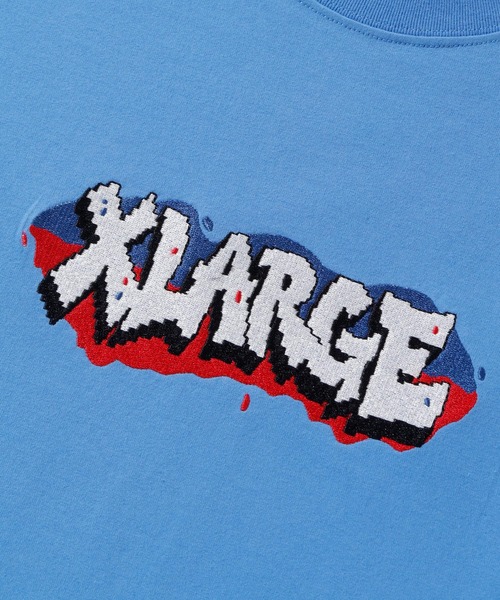 XLARGE(エクストララージ)の「GRAFFITI LOGO S/S TEE(Tシャツ/カットソー・メンズ・ホワイト/ブラック/ライトブルー・S/M/L/XL)」の6枚目の写真