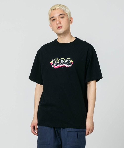 XLARGE(エクストララージ)の「GRAFFITI LOGO S/S TEE(Tシャツ/カットソー・メンズ・ホワイト/ブラック/ライトブルー・S/M/L/XL)」の12枚目の写真