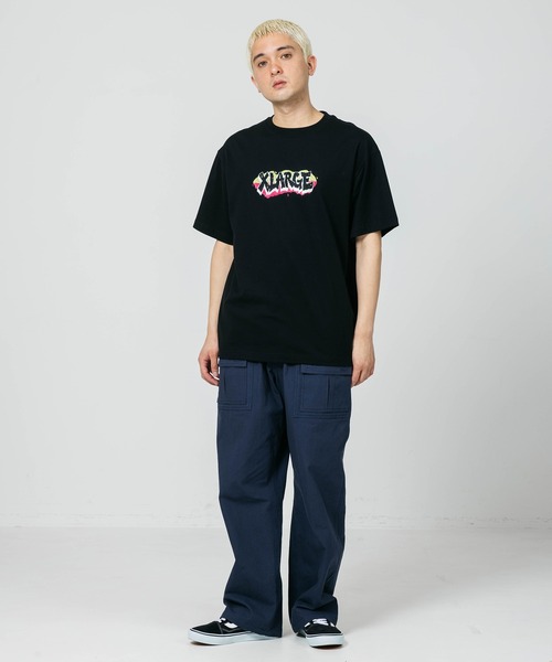XLARGE(エクストララージ)の「GRAFFITI LOGO S/S TEE(Tシャツ/カットソー・メンズ・ホワイト/ブラック/ライトブルー・S/M/L/XL)」の13枚目の写真