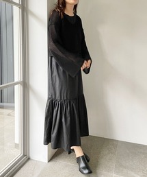 LOWRYS FARM | フレアスリーブ＊ノースリーブワンピース２Ｐ　193403(ワンピース)