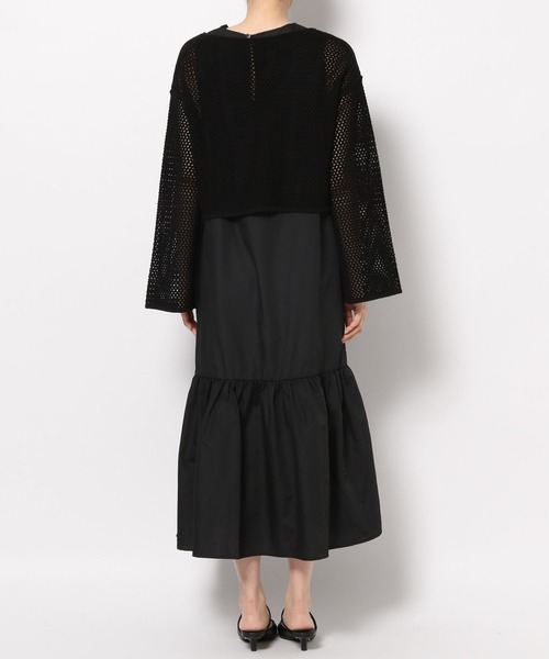 LOWRYS FARM（ローリーズファーム）の「フレアスリーブ＊ノースリーブワンピース２Ｐ　193403（ワンピース・レディース・グリーン/ブラック/アイボリー・FREE）」の13枚目の写真