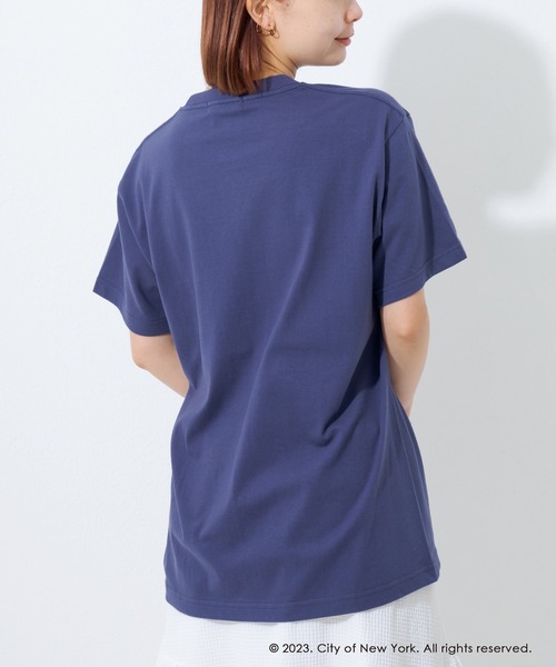 GOOD ROCK SPEED(グッドロックスピード)の「【GOOD ROCK SPEED】NYC circle logo tee(Tシャツ/カットソー・レディース・ホワイト/ネイビー・M/L/XL)」の17枚目の写真