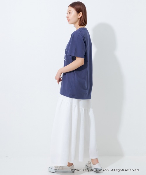 GOOD ROCK SPEED(グッドロックスピード)の「【GOOD ROCK SPEED】NYC circle logo tee(Tシャツ/カットソー・レディース・ホワイト/ネイビー・M/L/XL)」の21枚目の写真