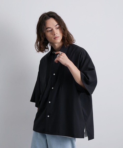 起毛ビッグルーズシャツ JUNRED（ジュンレッド）の「セットアップ対応 / エアスルー