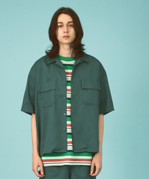 78904ディッキーズシャツ緑XL