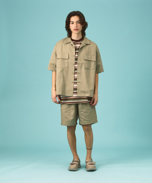 Dickies /ディッキーズ WORK SHIRT/セットアップ/半袖 オープン
