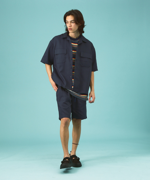 ryuuuki様！ディッキーズ　セットアップ　ワークパンツ　ワークシャツ　XL Dickies/ セットアップ ワークシャツ＆ショートパンツ