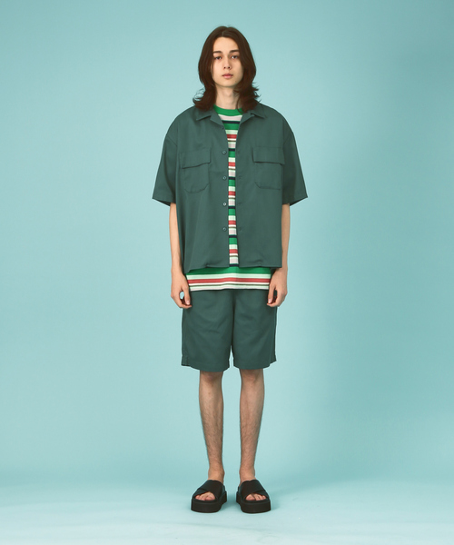 Dickies /ディッキーズ WORK SHIRT/セットアップ/半袖 オープン