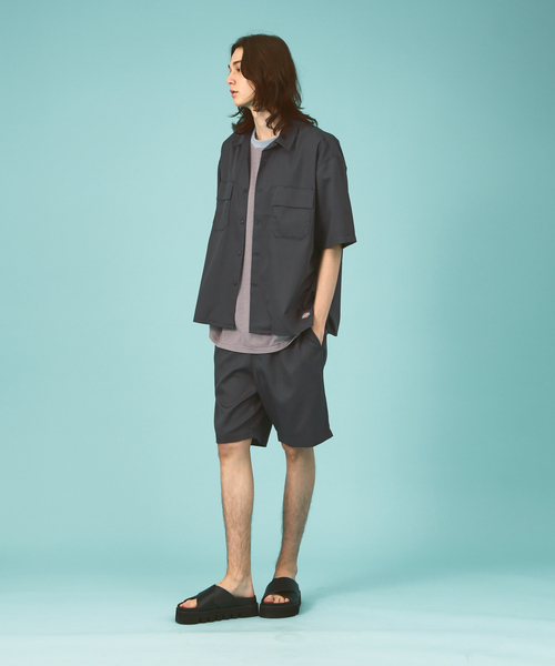Dickies /ディッキーズ WORK SHIRT/セットアップ/半袖 オープン