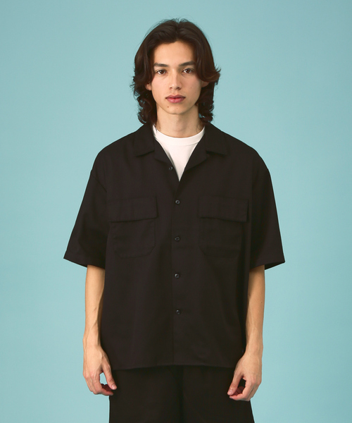 Dickies /ディッキーズ WORK SHIRT/セットアップ/半袖 オープン