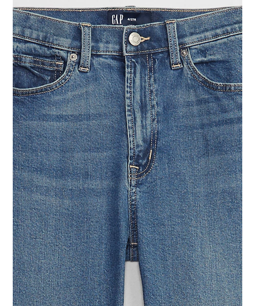 GAP（ギャップ）の「ウォッシュウェル ハイライズ '70sフレアデニム（デニムパンツ・レディース・インディゴブルー・23/24/25/26/27/28/29/30）」の3枚目の写真