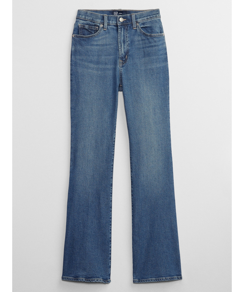 GAP（ギャップ）の「ウォッシュウェル ハイライズ '70sフレアデニム（デニムパンツ・レディース・インディゴブルー・23/24/25/26/27/28/29/30）」の4枚目の写真