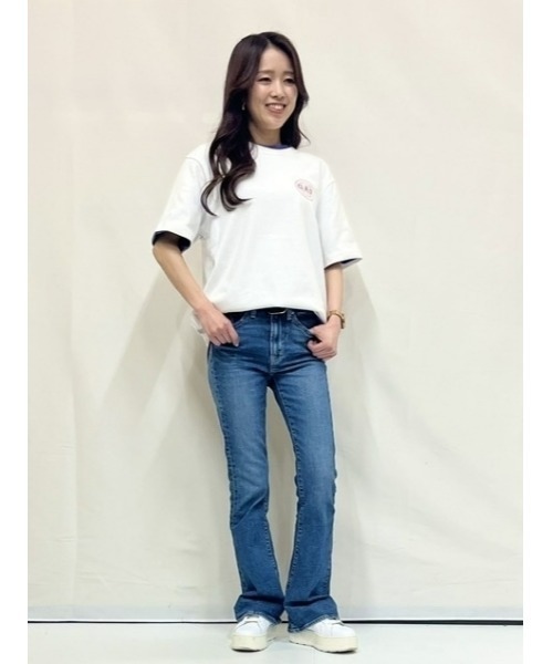 GAP（ギャップ）の「ウォッシュウェル ハイライズ '70sフレアデニム（デニムパンツ・レディース・インディゴブルー・23/24/25/26/27/28/29/30）」の10枚目の写真