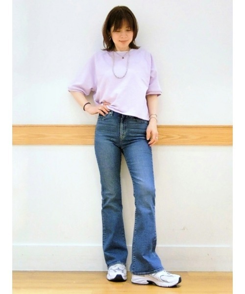 GAP（ギャップ）の「ウォッシュウェル ハイライズ '70sフレアデニム（デニムパンツ・レディース・インディゴブルー・23/24/25/26/27/28/29/30）」の7枚目の写真