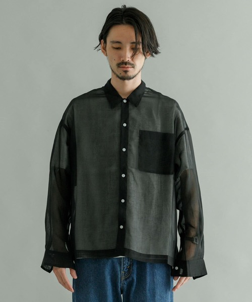 新品未使用　ソフトオーガンジーシアーシャツ URBAN RESEARCH（アーバンリサーチ）の「URBAN RESEARCH iD