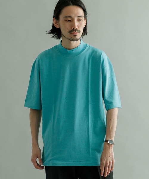 URBAN RESEARCH（アーバンリサーチ）の「『別注』久米繊維×URBAN RESEARCH　モックネックショートスリーブ Tシャツ（Tシャツ/カットソー・メンズ・ホワイト/ネイビー/ブラウン/オレンジ/グリーン系その他/ブラック・MEDIUM/LARGE/X-LARGE）」の20枚目の写真