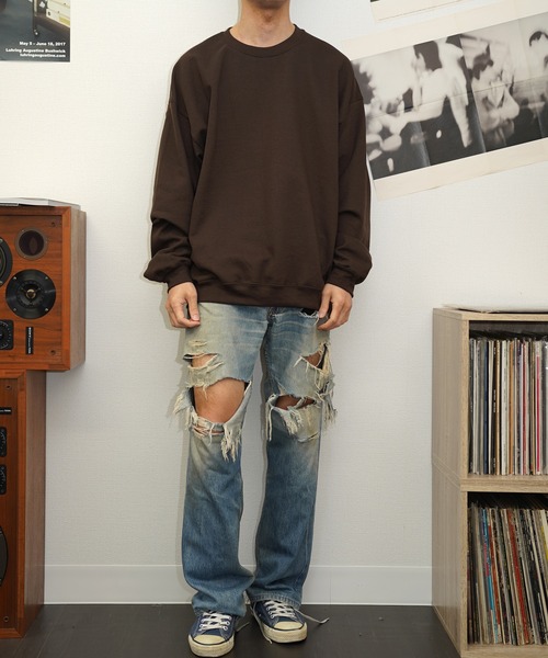 2AM(ツーエイエム)の「【GILDAN/ギルダン】 8OZ CREW SWEAT スウェット(スウェット・メンズ・チャコールグレー/ダークブラウン/マルーン・SMALL/MEDIUM/LARGE/X-LARGE/XX-LARGE)」の1枚目の写真