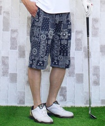 TopIsm（トップイズム）の「ミニ裏毛スウェット ペイズリー総柄 ゴルフパンツ ハーフパンツ ゴルフウェア（ゴルフグッズ・メンズ）」