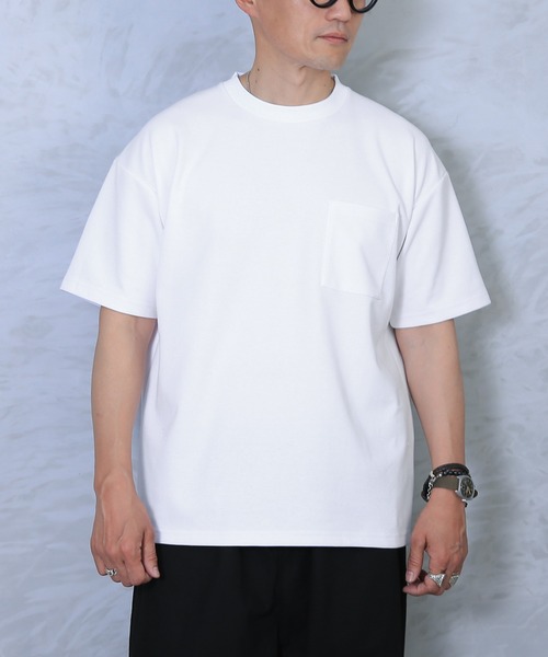 WAIPER.inc(ワイパーインク)の「GOOD WEAR 2w7-11216 吸水速乾ポケ付き S/S BIG TEE(Tシャツ/カットソー・メンズ・グリーン/ブラック/ホワイト/ブルー系その他・M/L/XL/S)」の2枚目の写真