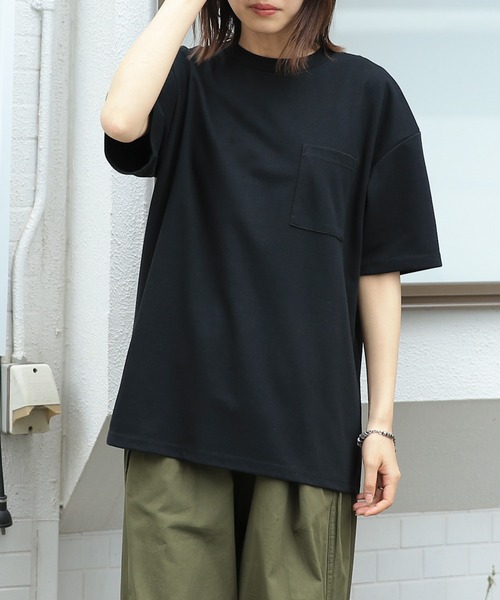 GOOD WEAR 2w7-11216 吸水速乾ポケ付き S/S BIG TEE（Tシャツ