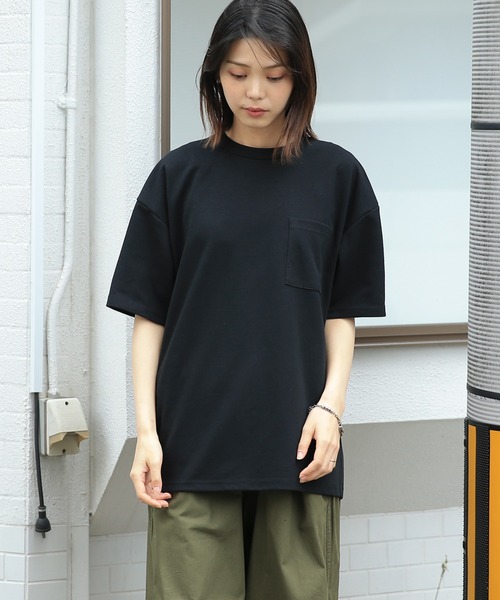 WAIPER.inc(ワイパーインク)の「GOOD WEAR 2w7-11216 吸水速乾ポケ付き S/S BIG TEE(Tシャツ/カットソー・メンズ・グリーン/ブラック/ホワイト/ブルー系その他・M/L/XL/S)」の12枚目の写真