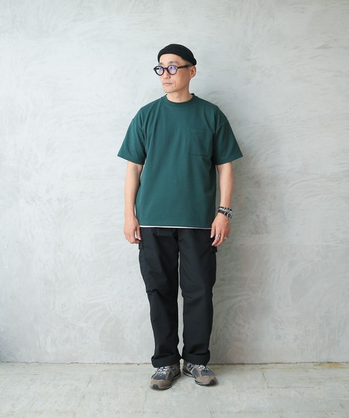 WAIPER.inc(ワイパーインク)の「GOOD WEAR 2w7-11216 吸水速乾ポケ付き S/S BIG TEE(Tシャツ/カットソー・メンズ・グリーン/ブラック/ホワイト/ブルー系その他・M/L/XL/S)」の13枚目の写真