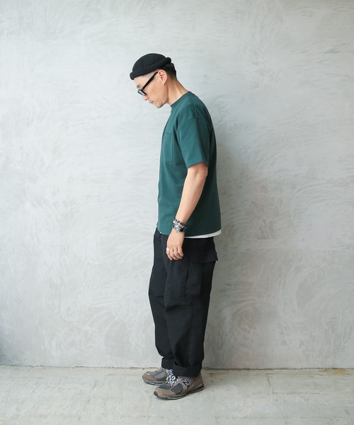 WAIPER.inc(ワイパーインク)の「GOOD WEAR 2w7-11216 吸水速乾ポケ付き S/S BIG TEE(Tシャツ/カットソー・メンズ・グリーン/ブラック/ホワイト/ブルー系その他・M/L/XL/S)」の14枚目の写真