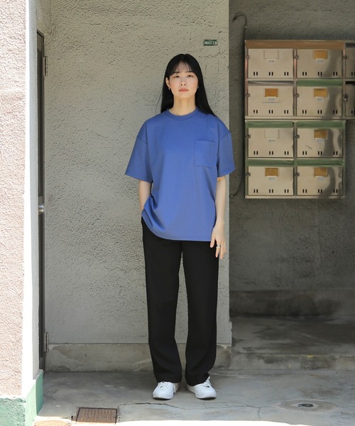 WAIPER.inc(ワイパーインク)の「GOOD WEAR 2w7-11216 吸水速乾ポケ付き S/S BIG TEE(Tシャツ/カットソー・メンズ・グリーン/ブラック/ホワイト/ブルー系その他・M/L/XL/S)」の19枚目の写真