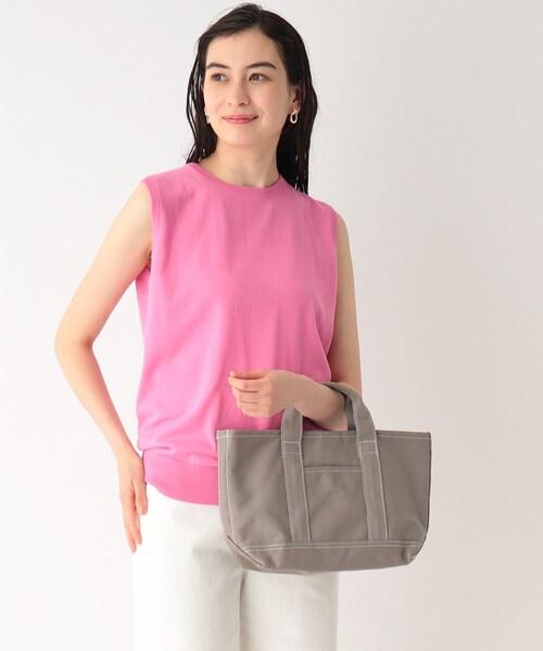 OPAQUE.CLIP(オペークドットクリップ)の「◆キャンバスミニトートバッグ(トートバッグ・レディース・ブラック/グレー/ライトグリーン/ベビーピンク・00)」の2枚目の写真